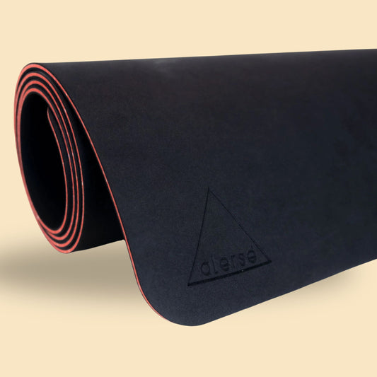 Imperfect - Final Sale - Alerse LIGHT Yoga Mat - Premium 6mm thick, 2.5lbs. - Midnight (Matte Black)