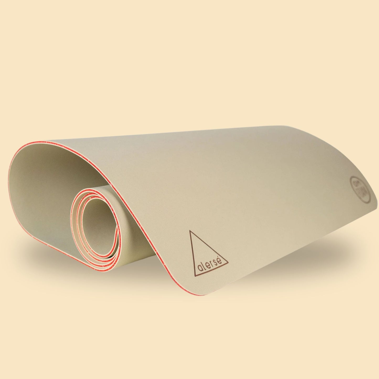 Alerse LIGHT Yoga Mat - Premium 6mm thick, 2.5lbs. - Sand Color