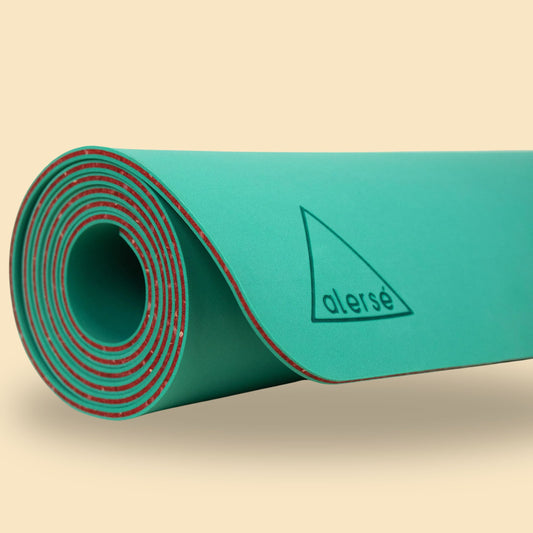 Alerse LIGHT Yoga Mat - Premium 6mm thick, 2.5lbs. - Tulum (Teal Color)