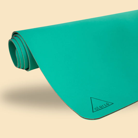 Alerse LIGHT Yoga Mat - Premium 6mm thick, 2.5lbs. - Tulum (Teal Color)