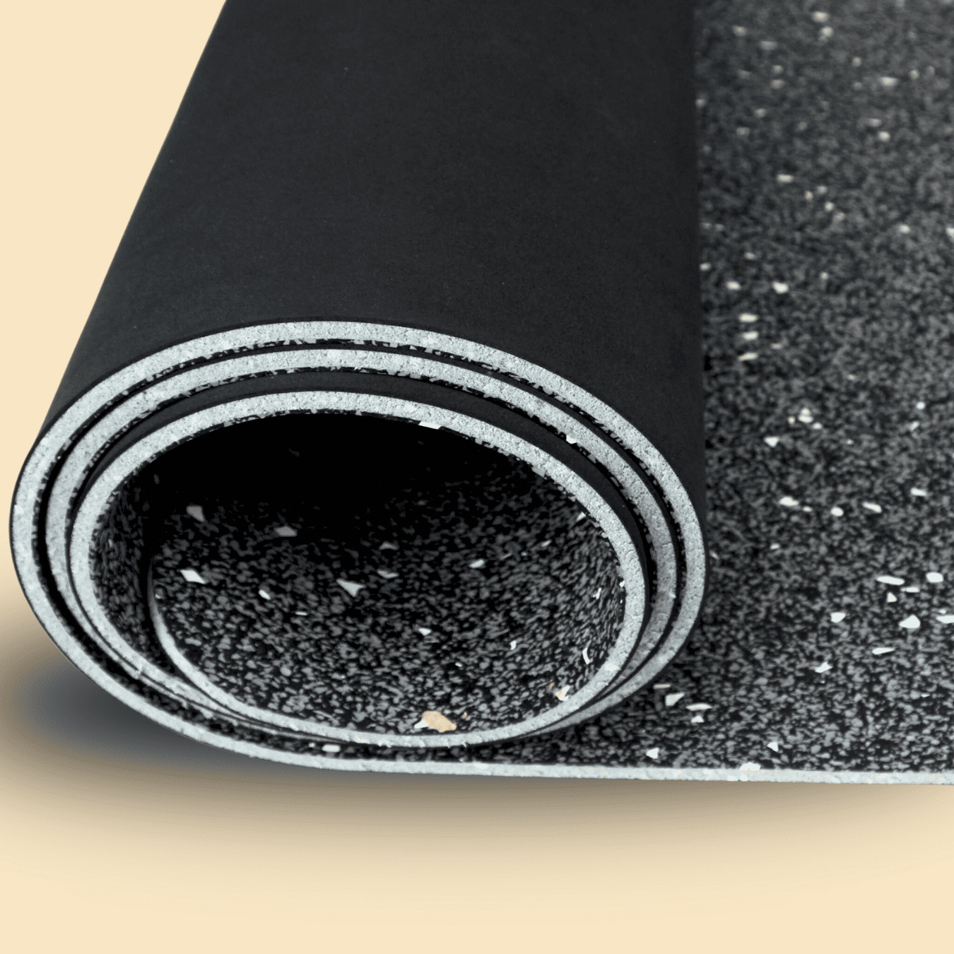 Black Yoga Mat 8mm (Midnight)